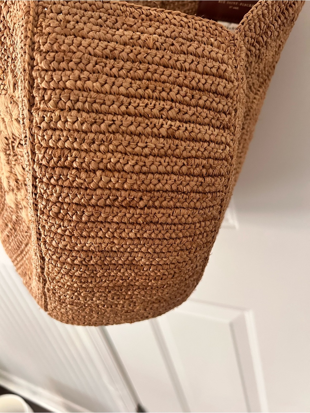 Sezane June Basket Bag Raffia with flowers 🌼 - Picture 9 of 13